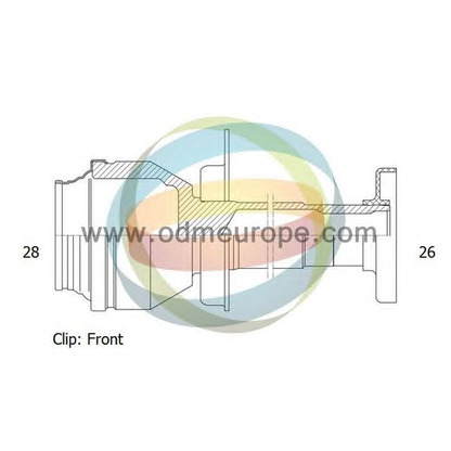 Zdjęcie Zestaw przegubu, półoż napędowa ODM-MULTIPARTS 14216089