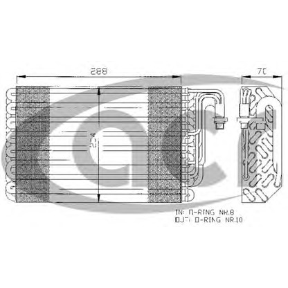 Foto Evaporador, aire acondicionado ACR 310134