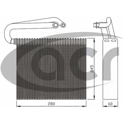 Photo Evaporator, air conditioning ACR 310165
