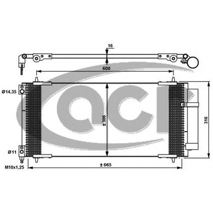 Фото Конденсатор, кондиционер ACR 300679