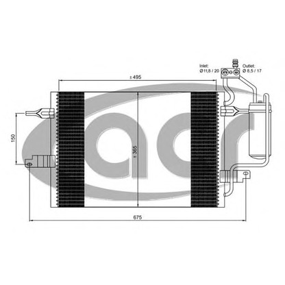 Photo Condenser, air conditioning ACR 300693