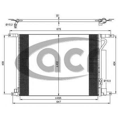 Photo Condenser, air conditioning ACR 300702
