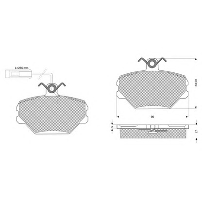 Photo Brake Pad Set, disc brake PROCODIS FRANCE PF10392