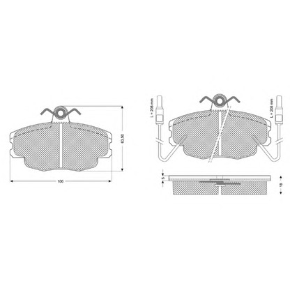 Photo Brake Pad Set, disc brake PROCODIS FRANCE PF1048