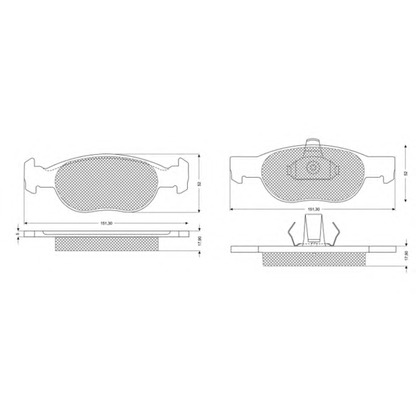 Photo Brake Pad Set, disc brake PROCODIS FRANCE PF1071