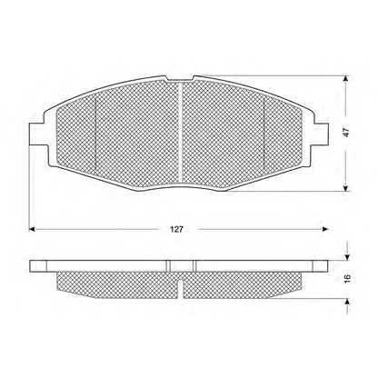 Photo Brake Pad Set, disc brake PROCODIS FRANCE PF1080