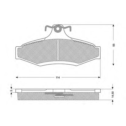 Foto Kit pastiglie freno, Freno a disco PROCODIS FRANCE PF1081