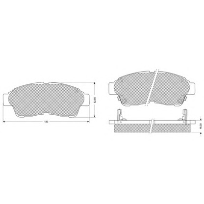 Photo Brake Pad Set, disc brake PROCODIS FRANCE PF1096