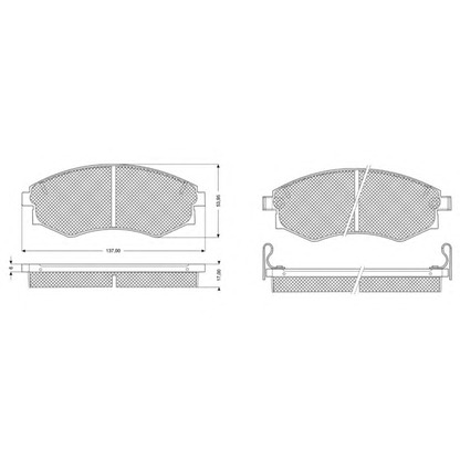 Photo Brake Pad Set, disc brake PROCODIS FRANCE PF1107