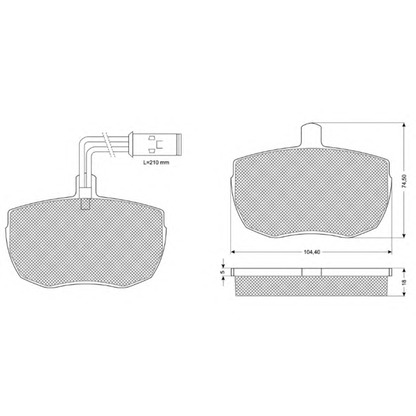 Foto Kit pastiglie freno, Freno a disco PROCODIS FRANCE PF1123