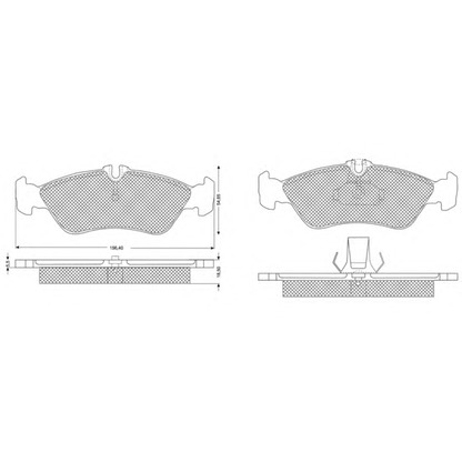 Photo Kit de plaquettes de frein, frein à disque PROCODIS FRANCE PF1149