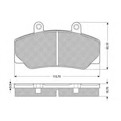 Photo Brake Pad Set, disc brake PROCODIS FRANCE PF1167