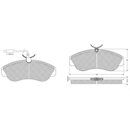 Foto Kit pastiglie freno, Freno a disco PROCODIS FRANCE PF1173