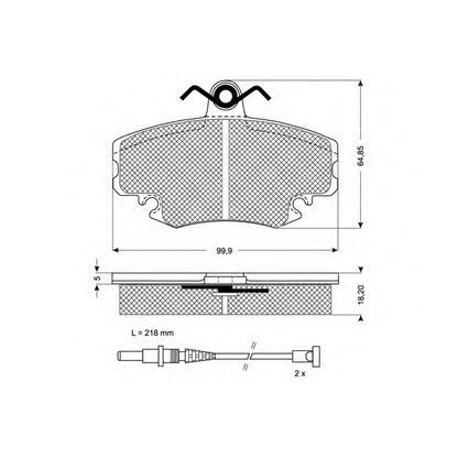 Photo Brake Pad Set, disc brake PROCODIS FRANCE PF1178