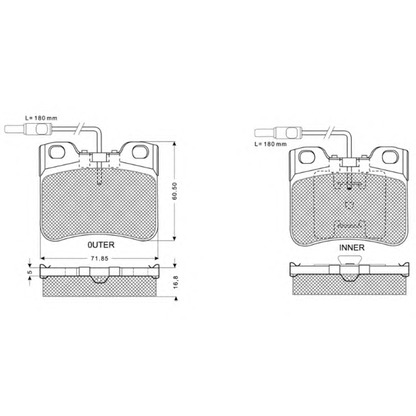 Photo Brake Pad Set, disc brake PROCODIS FRANCE PF1198