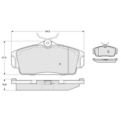 Photo Brake Pad Set, disc brake PROCODIS FRANCE PF1292