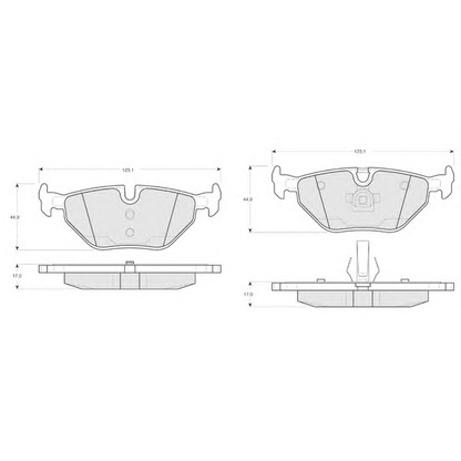 Photo Brake Pad Set, disc brake PROCODIS FRANCE PF1317