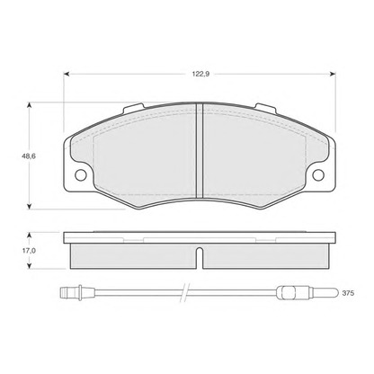 Photo Brake Pad Set, disc brake PROCODIS FRANCE PF1346