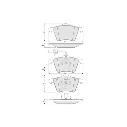 Photo Kit de plaquettes de frein, frein à disque PROCODIS FRANCE PF1358