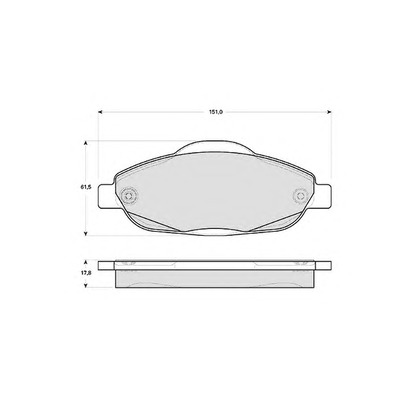 Photo Brake Pad Set, disc brake PROCODIS FRANCE PF1466