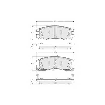 Photo Brake Pad Set, disc brake PROCODIS FRANCE PF1543