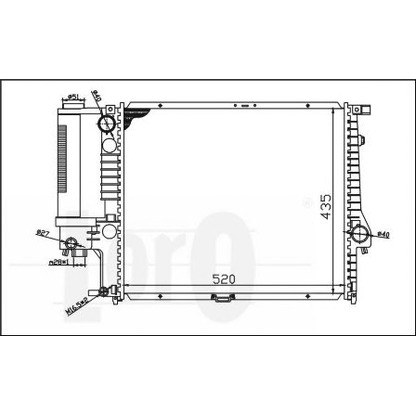 Foto Radiador, refrigeración del motor LORO 0040170002