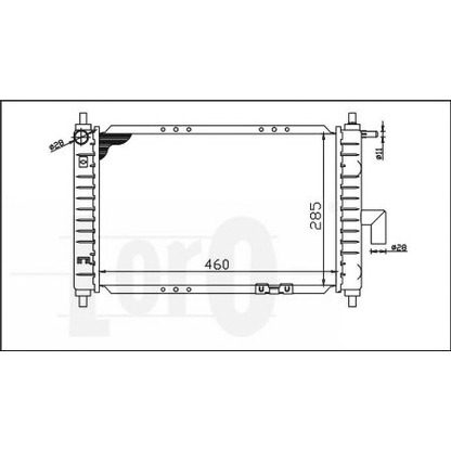 Foto Kühler, Motorkühlung LORO 0070170003