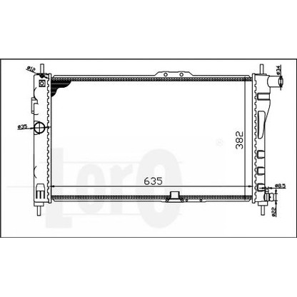 Foto Kühler, Motorkühlung LORO 0110170004