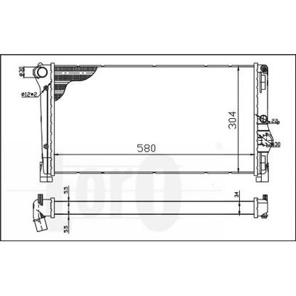 Photo Radiateur, refroidissement du moteur LORO 0160170053