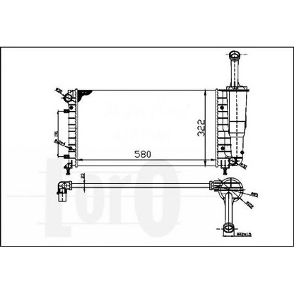 Photo Radiateur, refroidissement du moteur LORO 0160170058