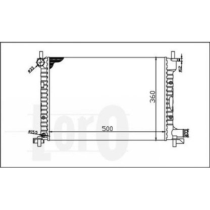 Foto Radiador, refrigeración del motor LORO 0170170013