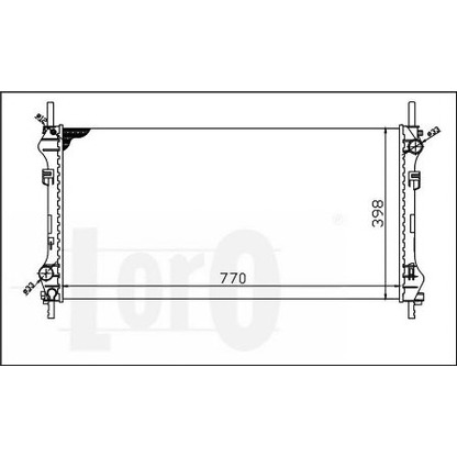 Foto Kühler, Motorkühlung LORO 0170170032