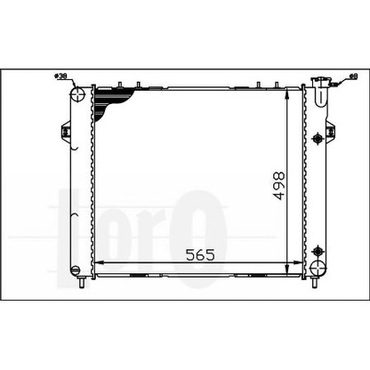 Foto Radiador, refrigeración del motor LORO 0230170001