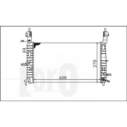 Foto Radiatore, Raffreddamento motore LORO 0370170074