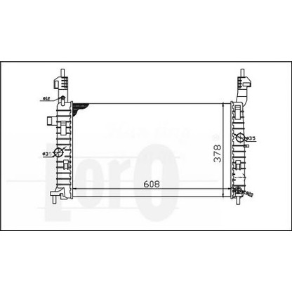 Photo Radiateur, refroidissement du moteur LORO 0370170075