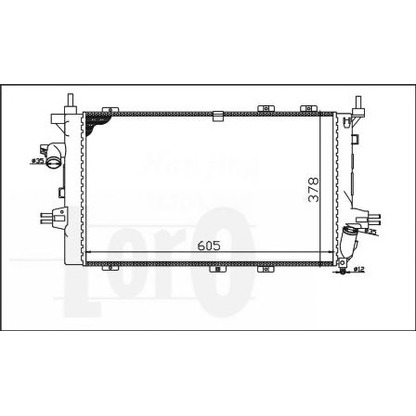 Foto Radiador, refrigeración del motor LORO 0370170078