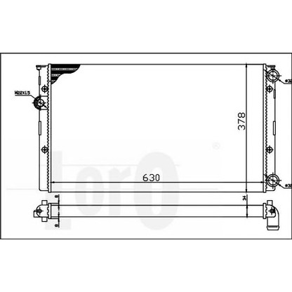 Photo Radiator, engine cooling LORO 0530170005