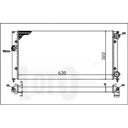 Foto Radiador, refrigeración del motor LORO 0530170008