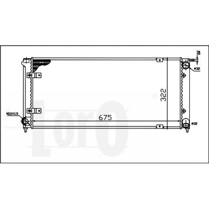 Photo Radiateur, refroidissement du moteur LORO 0530170016