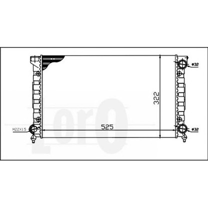 Foto Radiatore, Raffreddamento motore LORO 0530170023