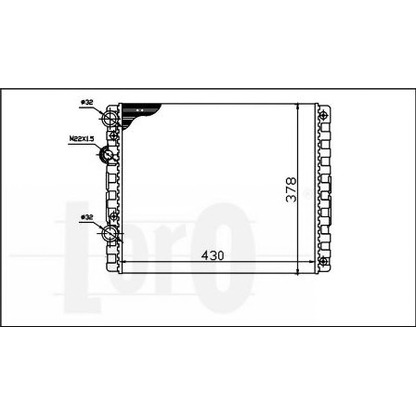 Photo Radiator, engine cooling LORO 0530170036