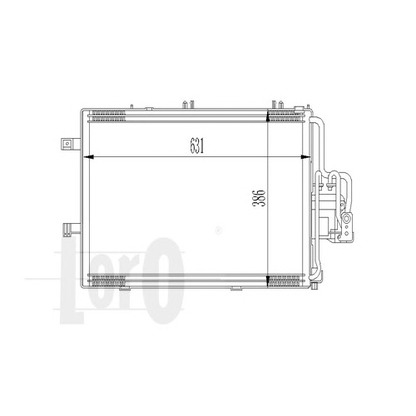 Photo Condenser, air conditioning LORO 0370160010A