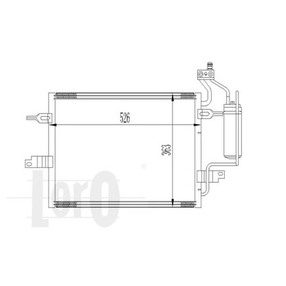 Foto Kondensator, Klimaanlage LORO 0370160031