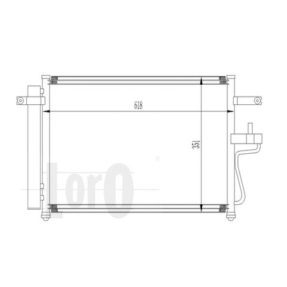 Фото Конденсатор, кондиционер LORO 0190160007