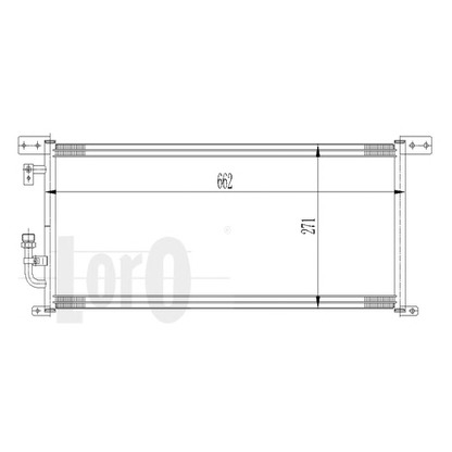 Foto Kondensator, Klimaanlage LORO 0170160003