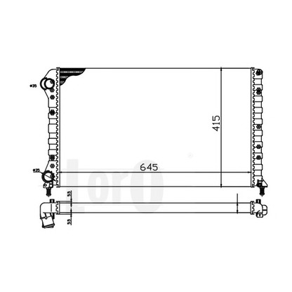 Foto Kühler, Motorkühlung LORO 0170170045