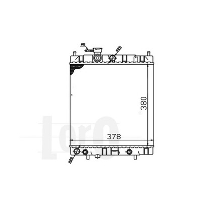 Foto Radiador, refrigeración del motor LORO 0350170012