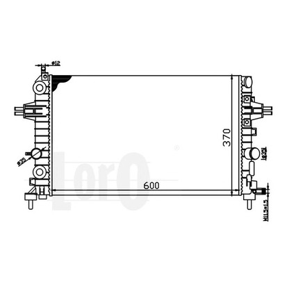 Foto Radiador, refrigeración del motor LORO 0370170029