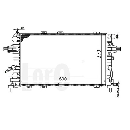 Foto Radiador, refrigeración del motor LORO 0370170047