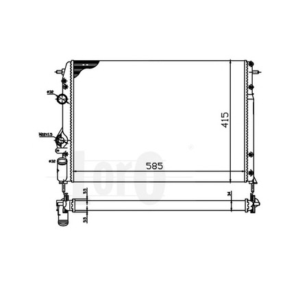 Zdjęcie Chłodnica, układ chłodzenia silnika LORO 0420170030